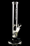 RooR 14" Thick Glass on Glass Straight Shooter Water Pipe with Ice Pinch - WP2166