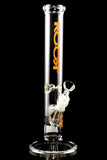 RooR 14" Thick Glass on Glass Straight Shooter Water Pipe with Ice Pinch - WP2166