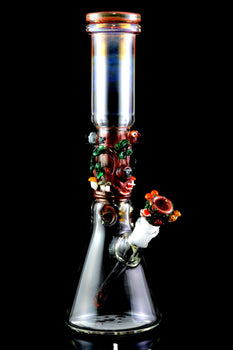 (US Made) Flagship Hootie's Forest Beaker Water Pipe - WP2182