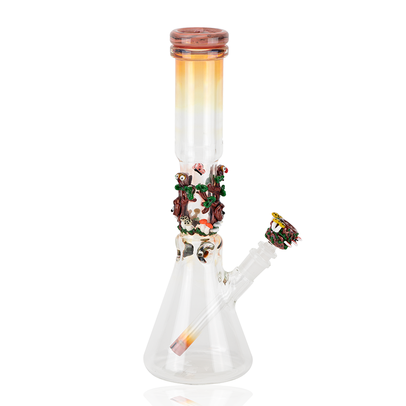 (US Made) 14" Flagship Hootie's Forest Beaker Water Pipe - WP2182