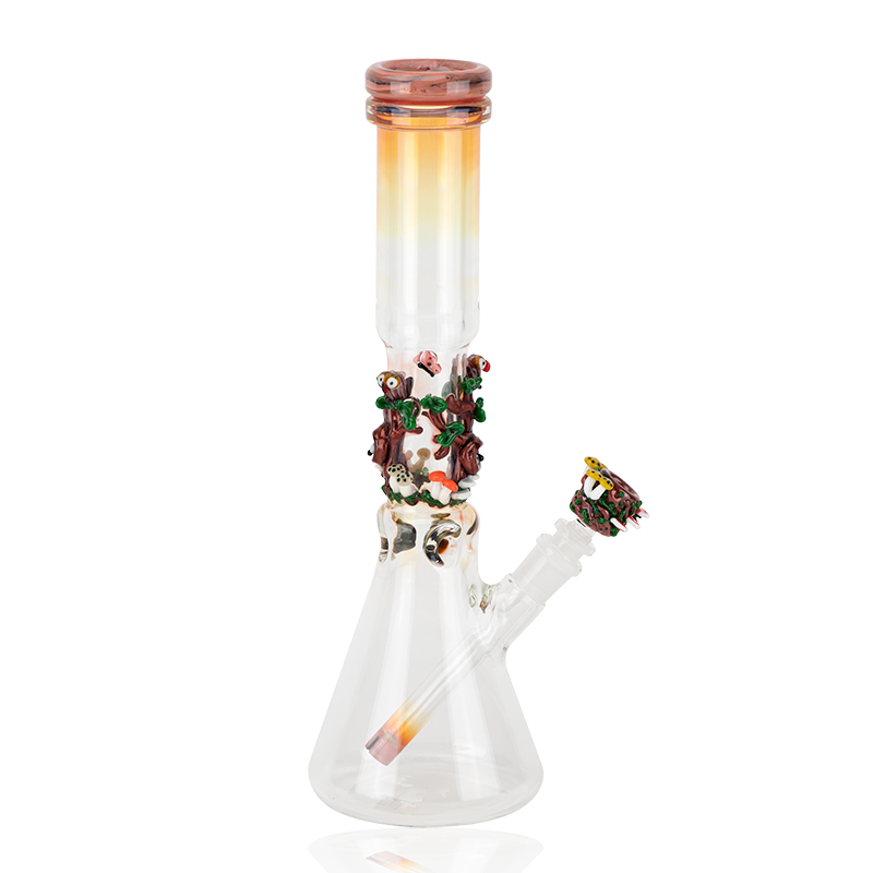 (US Made) Flagship Hootie's Forest Beaker Water Pipe - WP2182