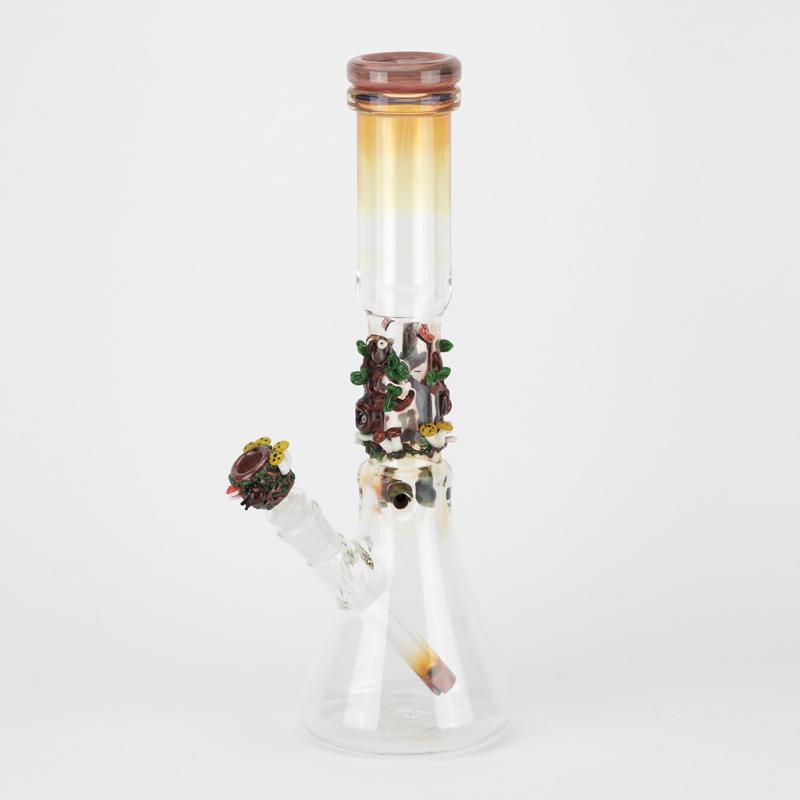 (US Made) 14" Flagship Hootie's Forest Beaker Water Pipe - WP2182