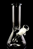 Small Colored Glass on Glass Beaker Water Pipe - WP2346