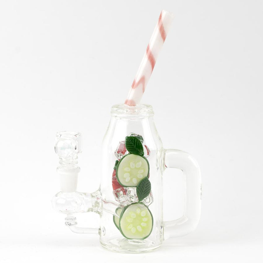 (US Made) Strawberry Cucumber Detox Mini Rig - WP2424