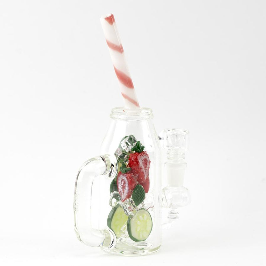(US Made) Strawberry Cucumber Detox Mini Rig - WP2424