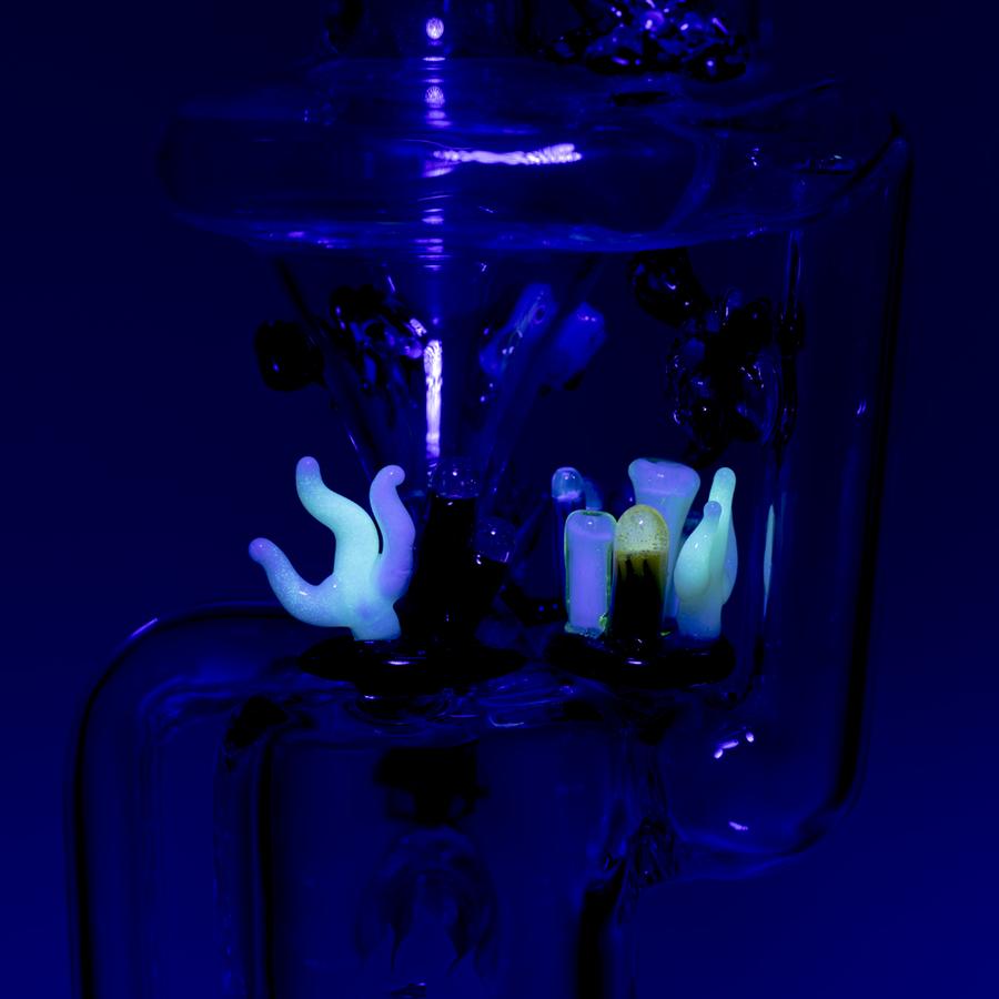 (US Made) "Under the Sea" UV Reactive Recycler Dab Rig - WP2425