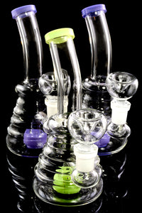 Small GoG Stemless Neon Beaker Water Pipe with Showerhead Perc - WP2455