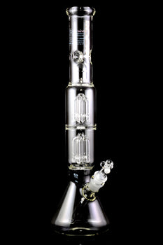 RooR Tech Beaker 5mm Thick GoG Water Pipe with Double Tree Percs - WP2494