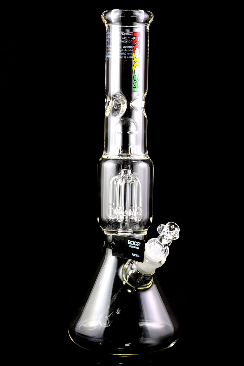 RooR Tech Glass on Glass 5mm Thick Beaker Water Pipe with Tree Perc - WP2495