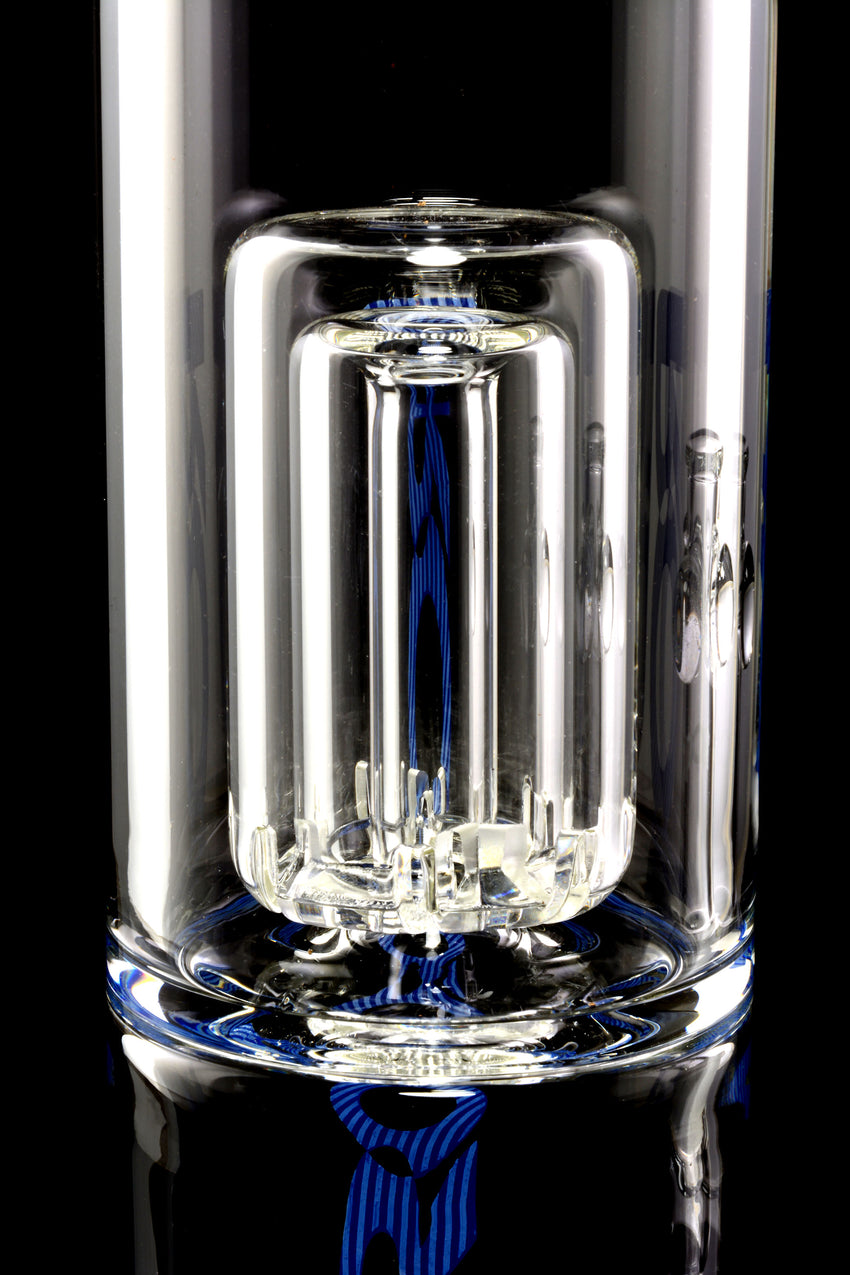 RooR Tech Stemless Clear GoG Straight Shooter Water Pipe with Barrel Perc - WP2514