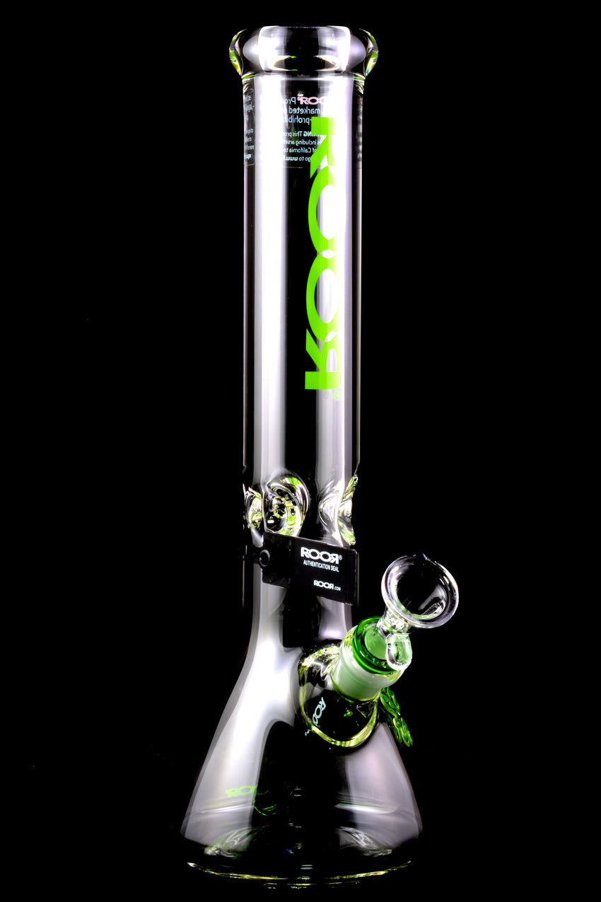 RooR 7mm Thick Glass on Glass 14" Beaker Water Pipe - WP2518