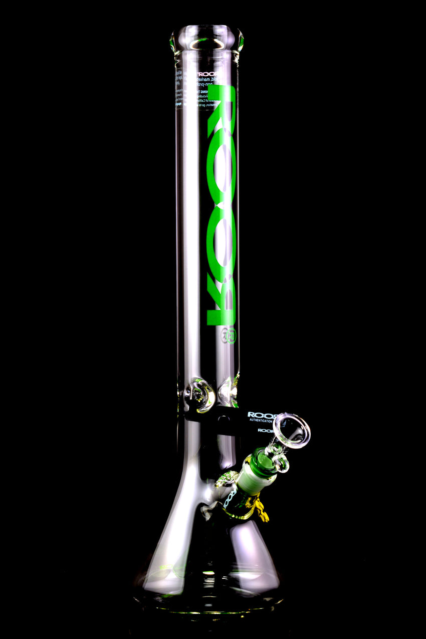 RooR 18" 7mm Thick Glass on Glass Beaker Water Pipe - WP2520