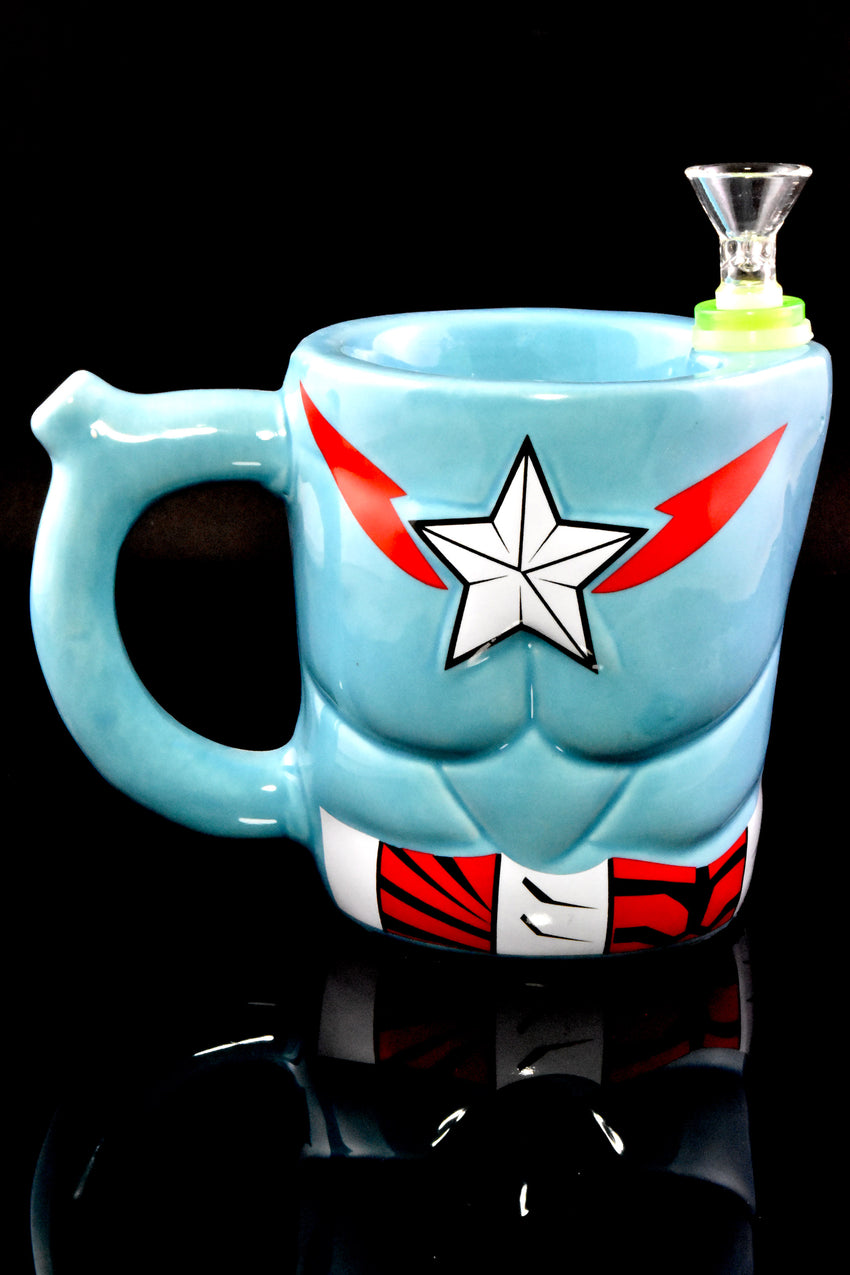 Ceramic Super Hero Mug Water Pipe - WP2680