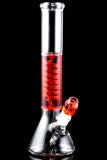 Medium Colorful Fluid Filled Coil GoG Beaker Water Pipe - WP2745