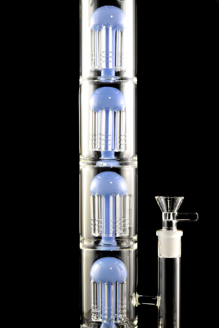 Large Stemless GoG Straight Shooter Water Pipe with Quad Tree Percs - WP2777