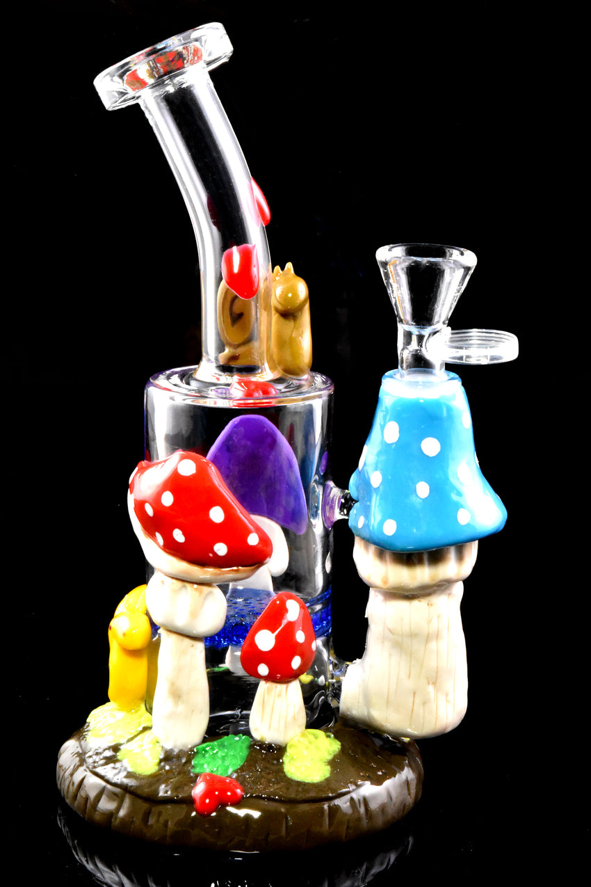 Small Stemless GoG Snail Mushroom Water Pipe with Honeycomb Perc - WP2795