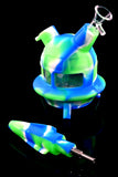 Small Silicone 2 in 1 LED UFO Water Pipe & Nectar Straw - WP2799