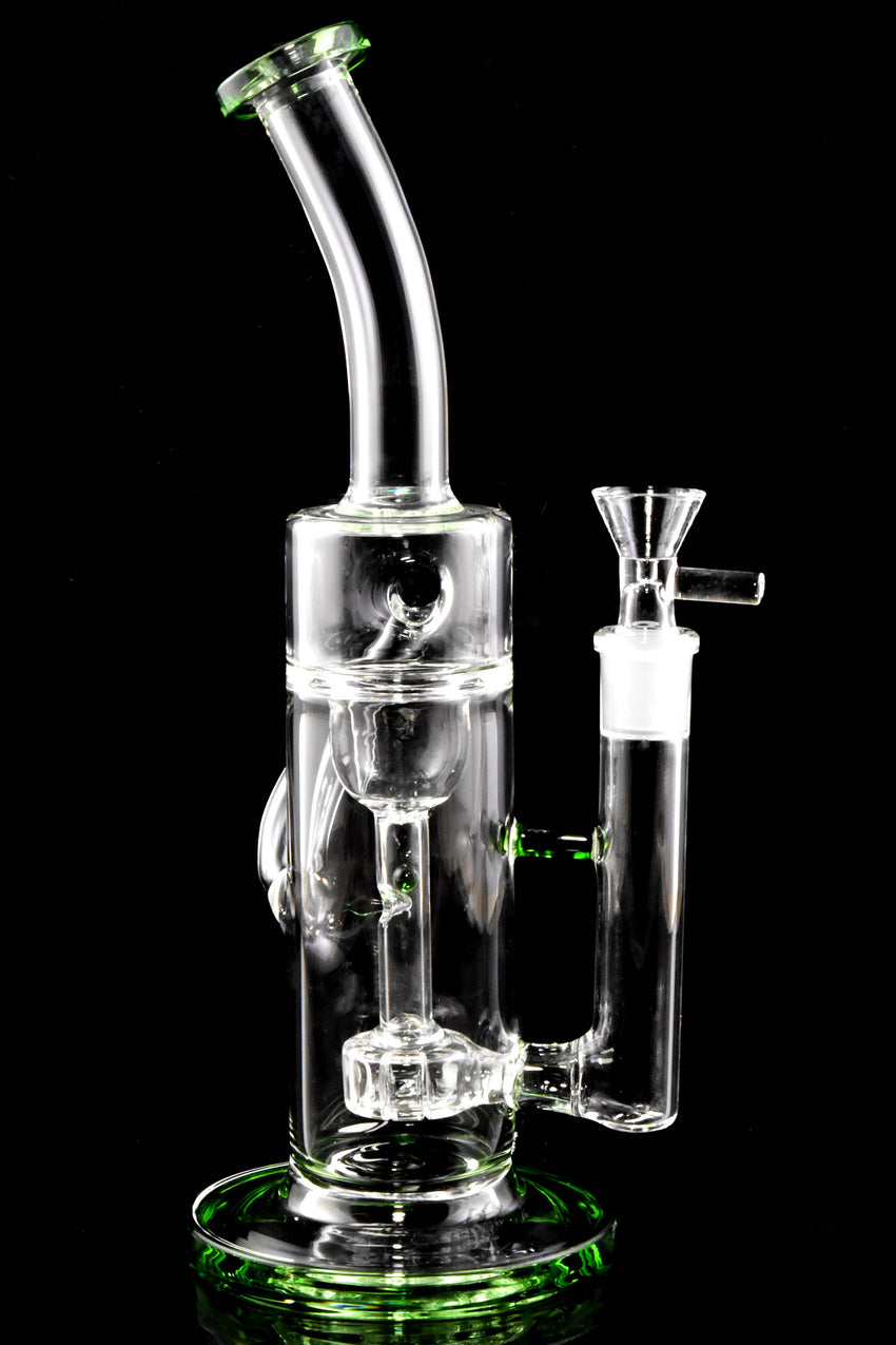 Medium Stemless GoG Recycler Water Pipe with Showerhead Perc - WP2845