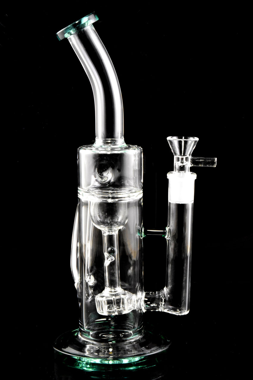 Medium Stemless GoG Recycler Water Pipe with Showerhead Perc - WP2845