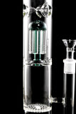 Large GoG Stemless Straight Shooter Water Pipe with Honeycomb to Tree Percs - WP2846